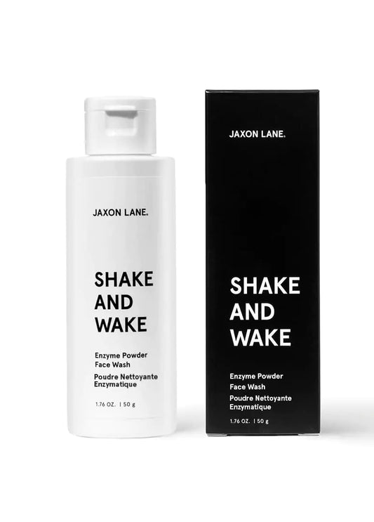 JAXON LANE SHAKE AND WAKE Exfoliating Powder Face Wash w/Papaya Enzymes Powder Aloe Vera Vitamin C Vitamin E Niacinamide Serum AHA | Anti Aging Deep Pore Cleanser & Acne Face Wash